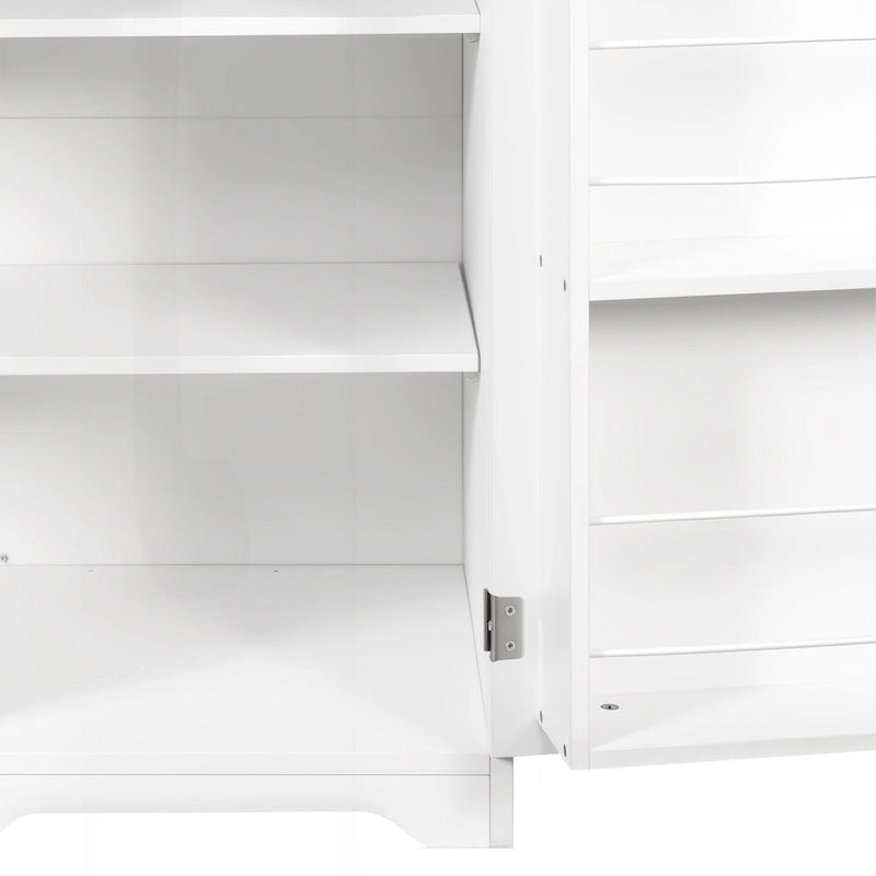 Versatile Freestanding Laundry Cabinet with Adjustable Shelves and Tilt-Out Hamper