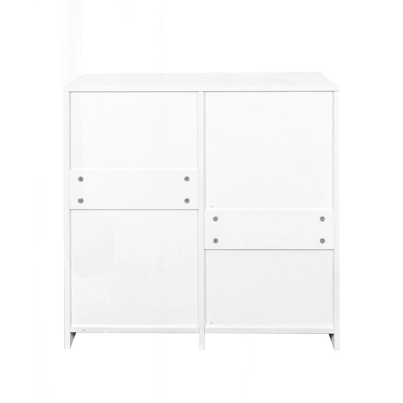 Versatile Freestanding Laundry Cabinet with Adjustable Shelves and Tilt-Out Hamper