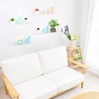 Acrylic Floating Shelves for Wall, Clear Acrylic Shelves for Bathroom Bedroom Living Room and Kitchen Room Wall Display Shelf