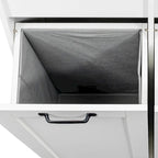 Tall Bathroom Storage Cabinet with Doors and shelf, Freestanding Bathroom Cabinet, Tilt-Out Laundry Hamper