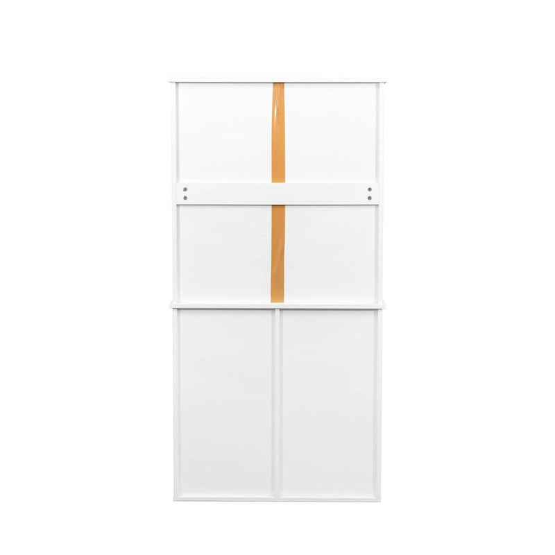 Tall Bathroom Storage Cabinet with Doors and shelf, Freestanding Bathroom Cabinet, Tilt-Out Laundry Hamper