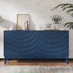 Elegant Sideboard with Arched Groove Design for Living Room