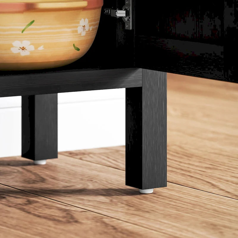 HOMCOM Sideboard Buffet Cabinet with Storage, Modern Accent Cabinet with 2 Doors and Adjustable Shelf, Freestanding Buffet Table