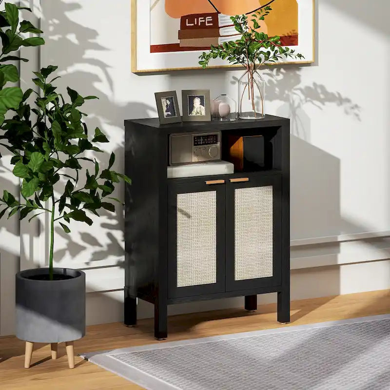 HOMCOM Sideboard Buffet Cabinet with Storage, Modern Accent Cabinet with 2 Doors and Adjustable Shelf, Freestanding Buffet Table