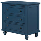 Modern Storage Wooden Cabinet with Three Drawers for Bedroom and Living Room