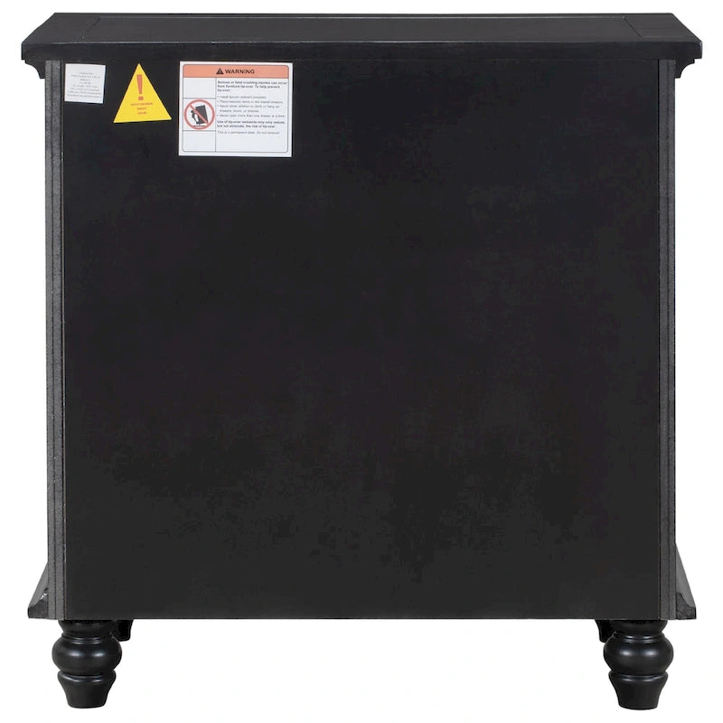 Modern Storage Wooden Cabinet with Three Drawers for Bedroom and Living Room