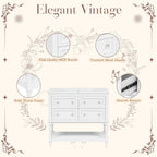 36 Bathroom Vanity Cabinet with Sink Combo Set, Undermount Ceramic Sink, Free Standing Vanity Set with 4 Drawers