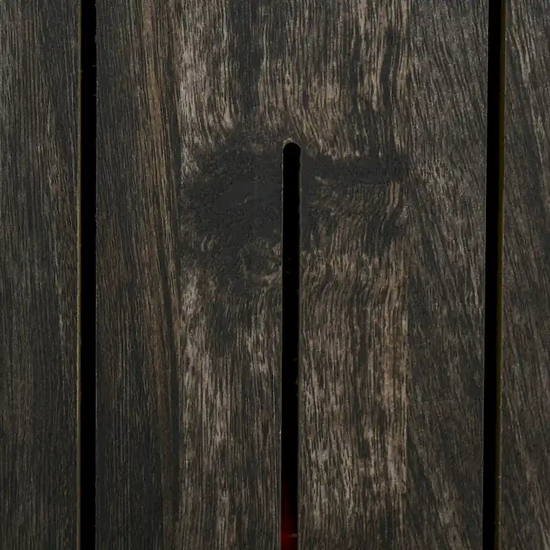 HOMCOM Industrial Sideboard Storage Cabinet, Serving Bar Buffet with Sliding Barn Door and 6-Bottle Wine Rack