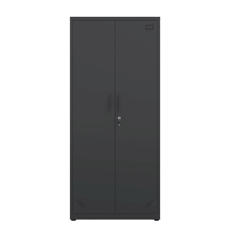 High Storage Cabinet with 2 Doors and 4 Partitions