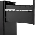 2 Drawer Rolling Locking Office File Cabinet with Lock, Anti-tilt Wheels