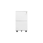 2 Drawer Rolling Locking Office File Cabinet with Lock, Anti-tilt Wheels