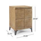 Glover Boho Handcrafted Mango Wood Cabinet by Christopher Knight Home