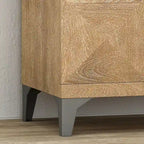 Glover Boho Handcrafted Mango Wood Cabinet by Christopher Knight Home