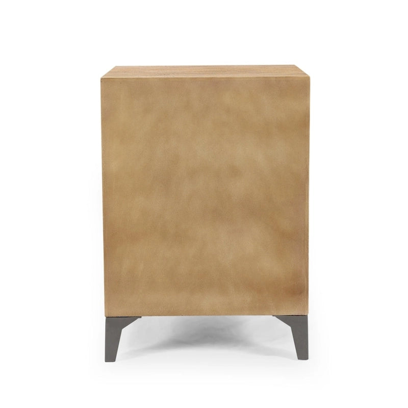 Glover Boho Handcrafted Mango Wood Cabinet by Christopher Knight Home