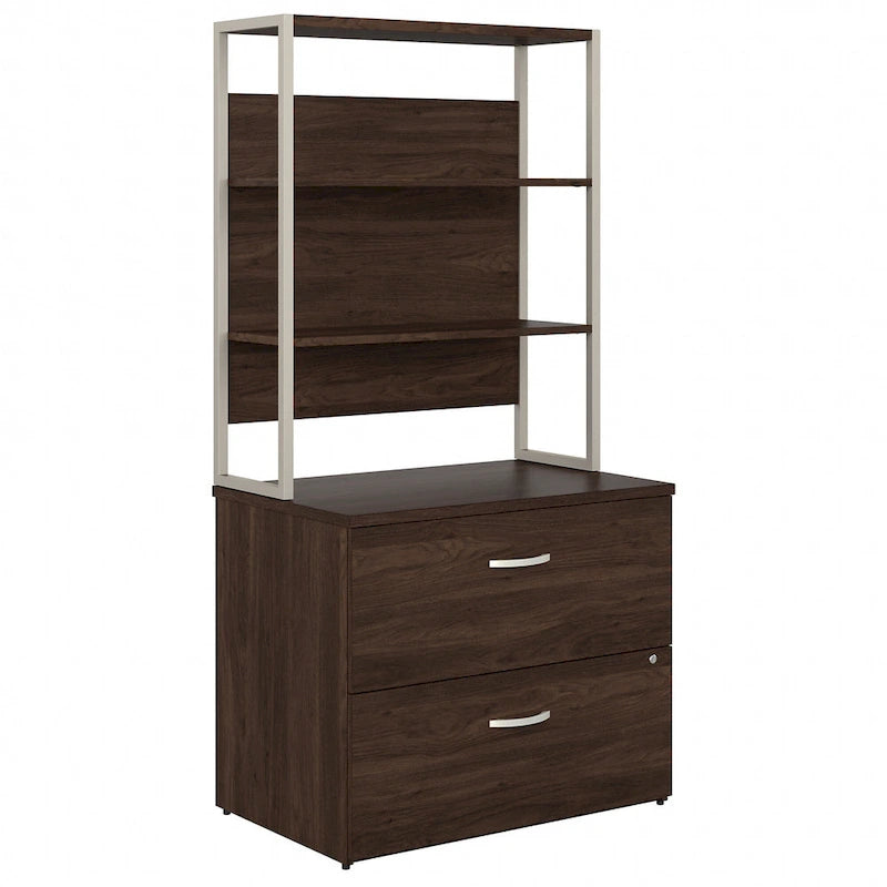 Hybrid Lateral File Cabinet with Shelves by Bush Business Furniture