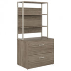 Hybrid Lateral File Cabinet with Shelves by Bush Business Furniture
