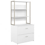 Hybrid Lateral File Cabinet with Shelves by Bush Business Furniture