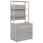 Hybrid Lateral File Cabinet with Shelves by Bush Business Furniture