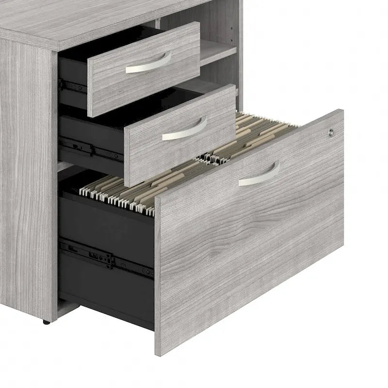 Hybrid Lateral File Cabinet with Shelves by Bush Business Furniture