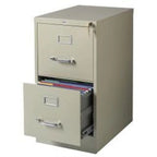 Hirsh Commercial 22Deep 2-drawer Letter Vertical File Cabinet