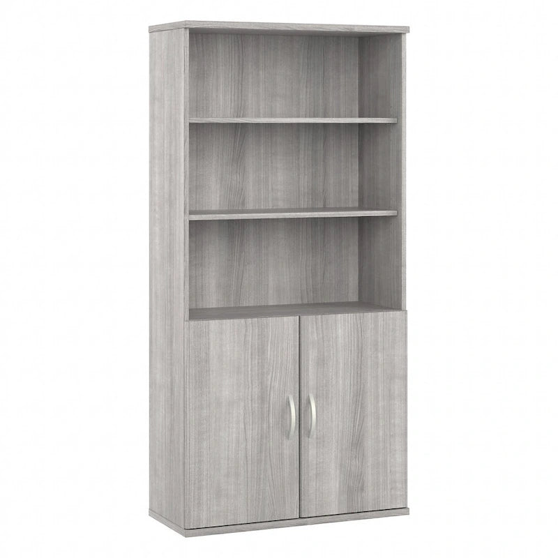 Studio A Tall 5 Shelf Bookcase with Doors by Bush Business Furniture