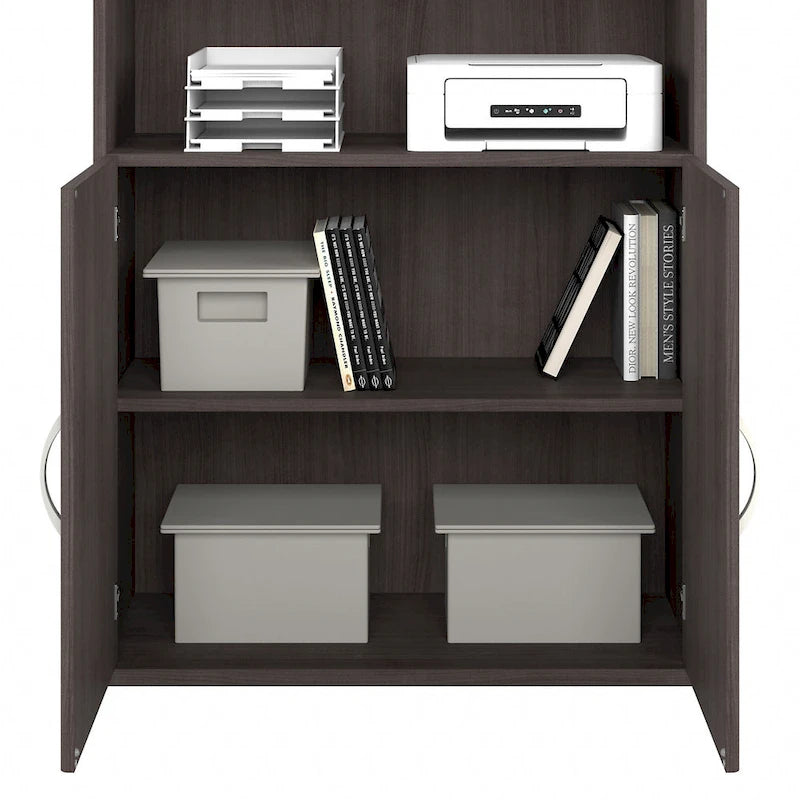 Studio A Tall 5 Shelf Bookcase with Doors by Bush Business Furniture