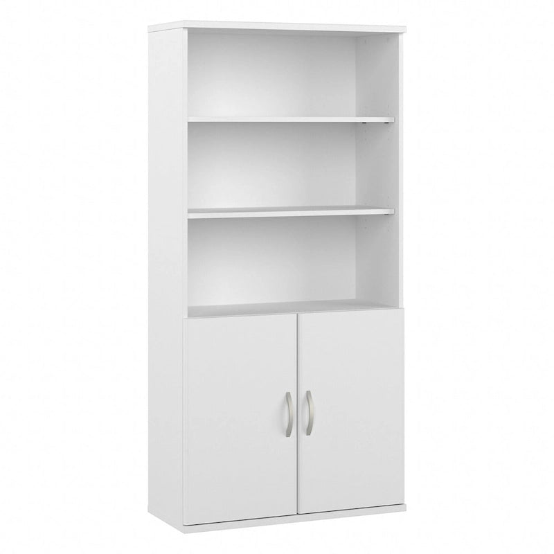 Studio A Tall 5 Shelf Bookcase with Doors by Bush Business Furniture