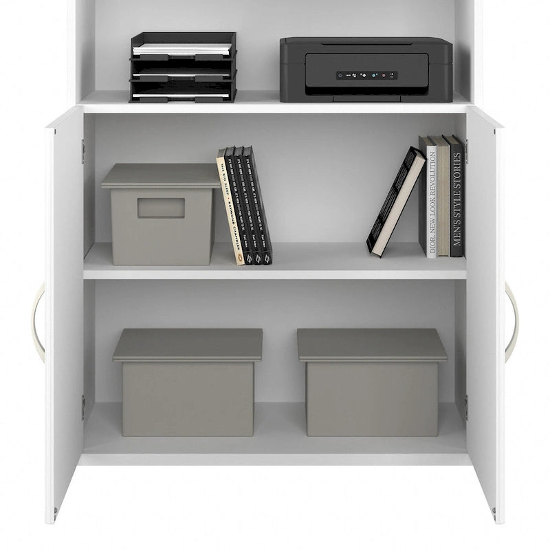 Studio A Tall 5 Shelf Bookcase with Doors by Bush Business Furniture