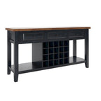 Eleanor Two-Tone Wood Wine Rack Buffet Server by iNSPIRE Q Classic