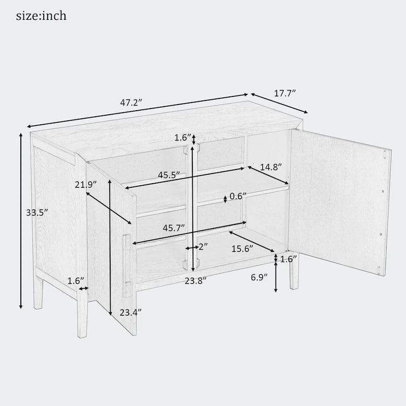 Storage Cabinet Sideboard Wooden Cabinet