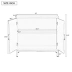 Simple Storage Cabinet Accent Cabinet with Solid Wood Veneer