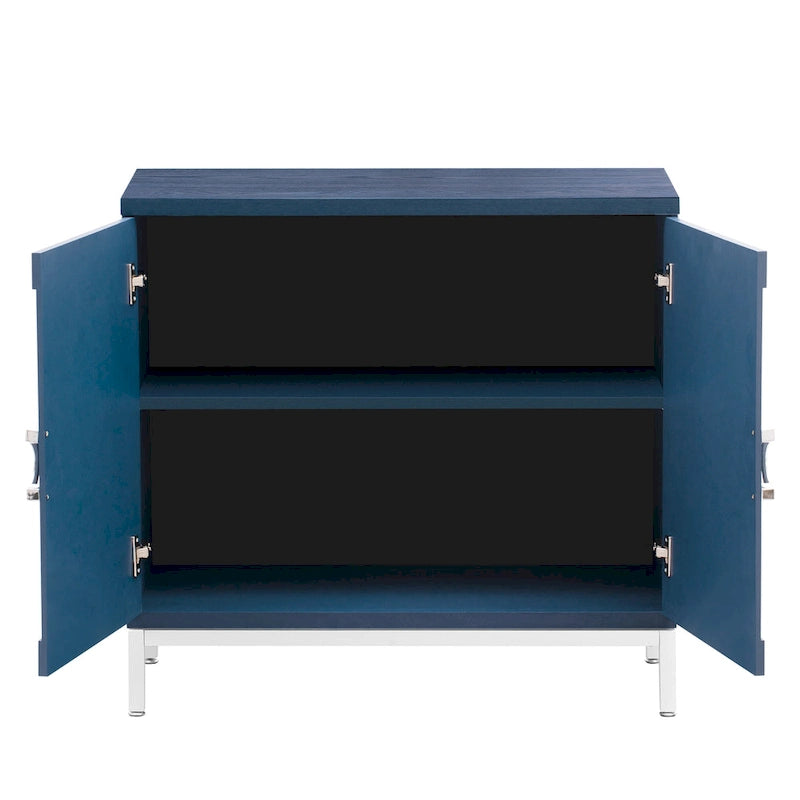 Simple Storage Cabinet Accent Cabinet with Solid Wood Veneer