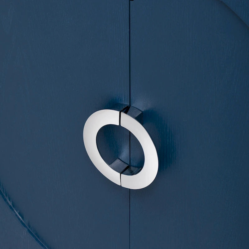 Simple Storage Cabinet Accent Cabinet with Solid Wood Veneer