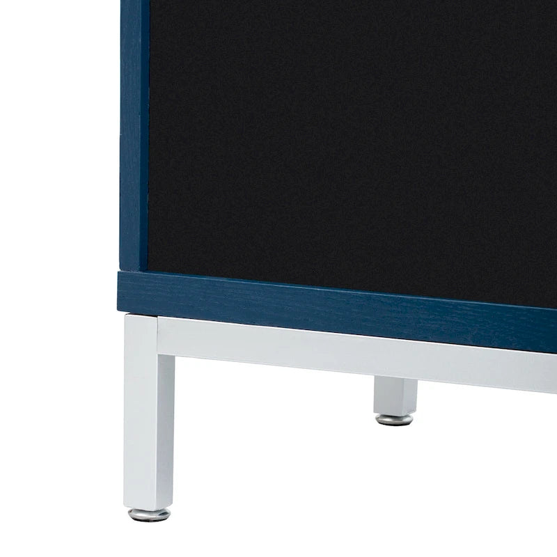 Simple Storage Cabinet Accent Cabinet with Solid Wood Veneer