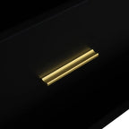 Modern Black 6-Drawer Dresser for Bedroom