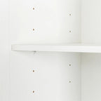 Stackable Storage Cabinet, White