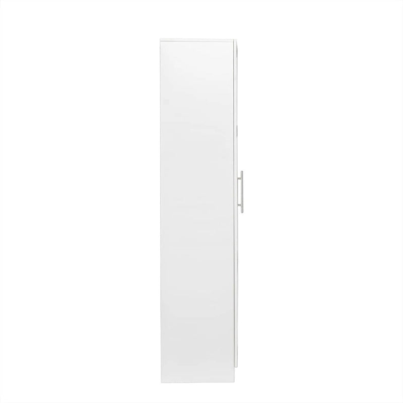 Stackable Storage Cabinet, White