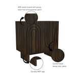 Clihome Furniture Wood 2-Door Accent Cabinet