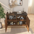 Clihome Furniture Wood 2-Door Accent Cabinet