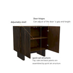 Clihome Furniture Wood 2-Door Accent Cabinet