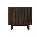 Clihome Furniture Wood 2-Door Accent Cabinet