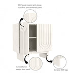 Clihome Furniture Wood 2-Door Accent Cabinet