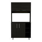 TUHOME 95 Pantry with 2 Double Cabinets, 3 Open Shelves - N/A