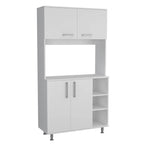 TUHOME 95 Pantry with 2 Double Cabinets, 3 Open Shelves - N/A