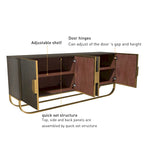 Clihome Furniture Wood 4-Door Accent Cabinet