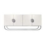 Clihome Furniture Wood 4-Door Accent Cabinet