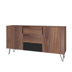 Manhattan Comfort Beekman 62.99 Sideboard with 4 Shelves