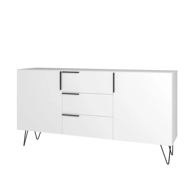 Manhattan Comfort Beekman 62.99 Sideboard with 4 Shelves