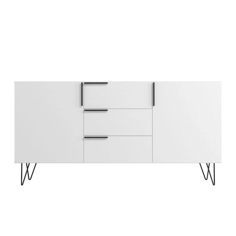 Manhattan Comfort Beekman 62.99 Sideboard with 4 Shelves