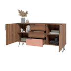 Manhattan Comfort Beekman 62.99 Sideboard with 4 Shelves